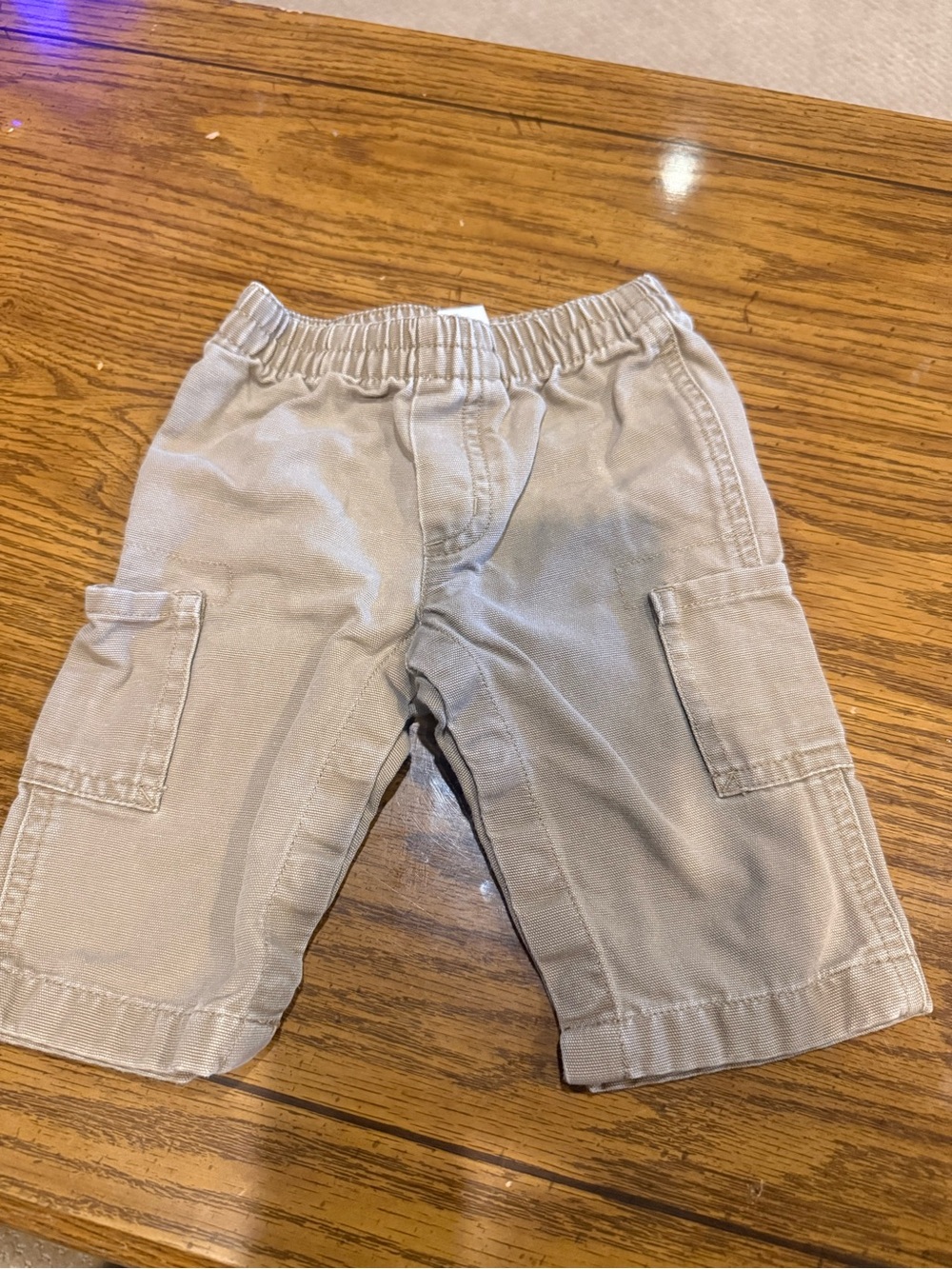 6 for $10 Kids Cargo Pull-On pants in Light Tan